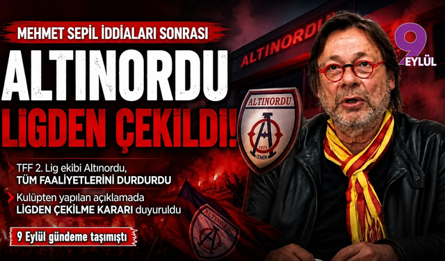 Futbol dünyasında deprem: Altınordu ligden çekildi!