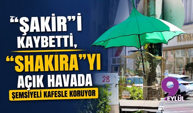 "Şakir"i kaybetti, "Shakira"yı açık havada şemsiyeli kafesle koruyor
