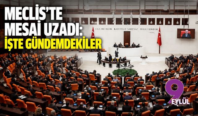 Meclis'te mesai uzadı: İşte gündemdekiler