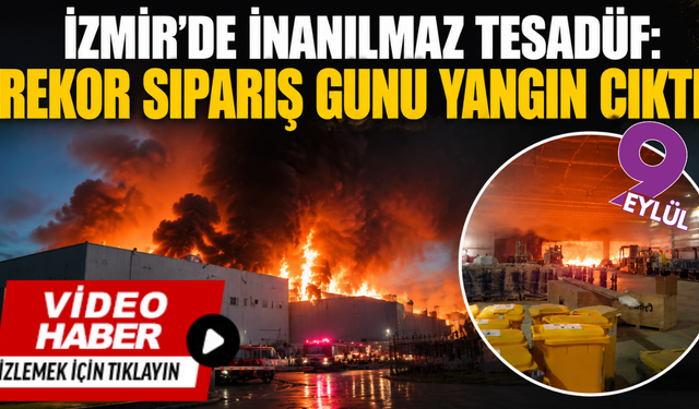 İzmir’in dev rüzgar türbini fabrikasında yangın paniği! En büyük sipariş açıklamasının ardından alevler yükseldi