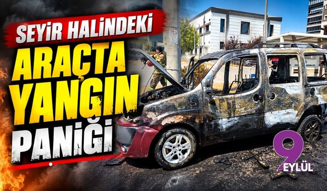 İzmir Torbalı’da seyir halindeki araçta yangın paniği