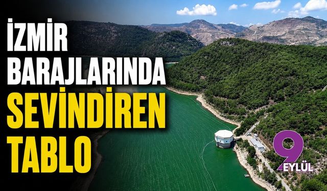 İzmir barajlarında sevindiren tablo: İzmir baraj doluluk oranları 10 Ağustos 2026