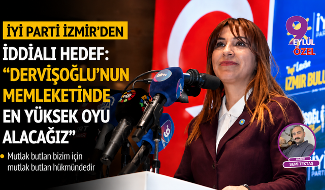 İYİ Parti İzmir’de iddialı hedef: “Dervişoğlu’nun memleketinde en yüksek oyu alacağız”