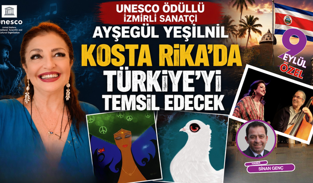 İzmirli UNESCO ödüllü sanatçı Ayşegül Yeşilnil’den dünya barışına sanat köprüsü