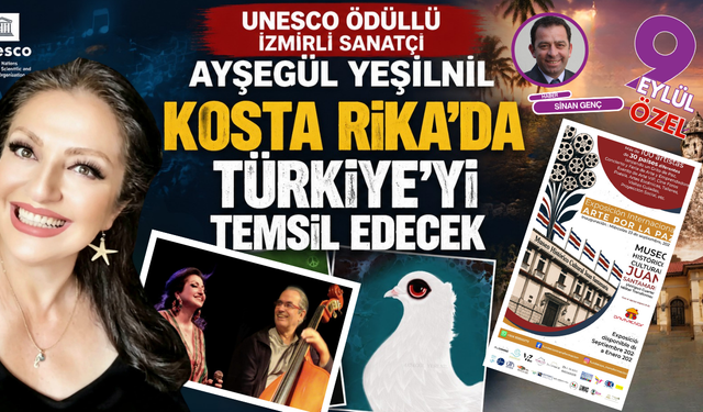 İzmirli UNESCO ödüllü sanatçı Ayşegül Yeşilnil’den dünya barışına sanat köprüsü