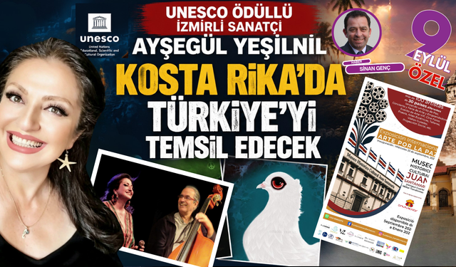 İzmirli UNESCO ödüllü sanatçı Ayşegül Yeşilnil’den dünya barışına sanat köprüsü