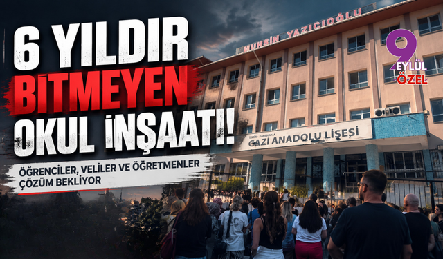 6 yıldır bitmeyen okul inşaatı!
