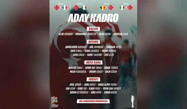 A Milli Takım’ın kritik maçlar öncesi aday kadrosu açıklandı