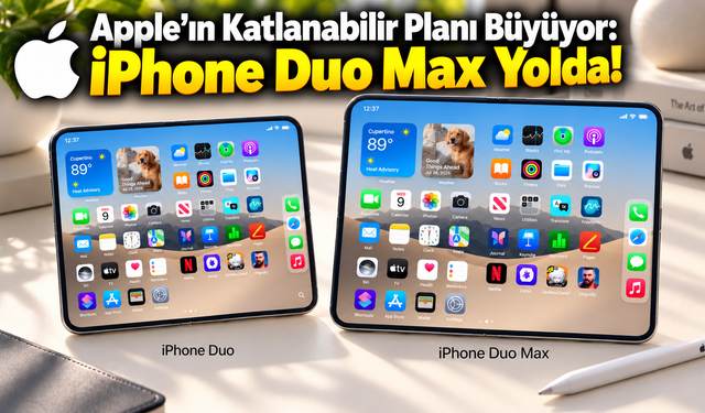 Apple’ın Katlanabilir Planı Büyüyor: iPhone Duo Max Yolda!