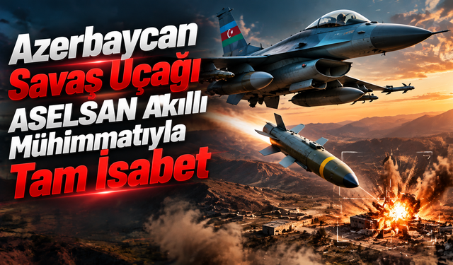 Azerbaycan Savaş Uçağı ASELSAN Akıllı Mühimmatıyla Tam İsabet