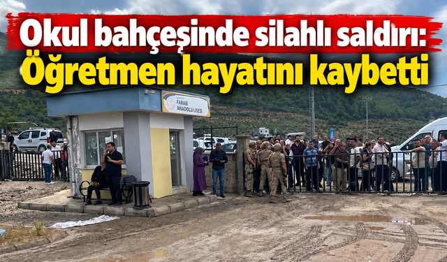Okul bahçesinde silahlı saldırı