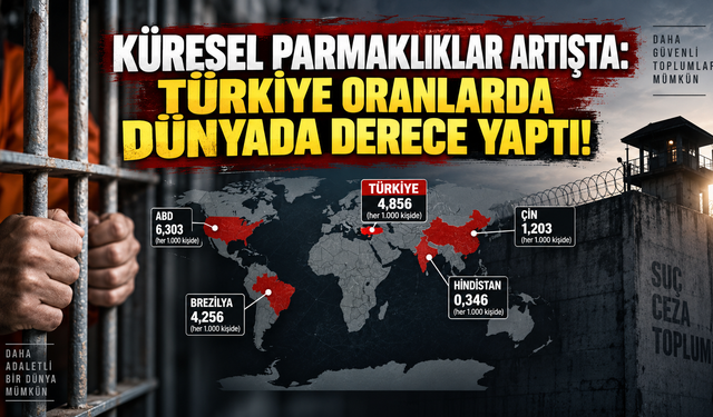 Küresel Parmaklıklar Artışta: Türkiye Oranlarda Dünyada Derece Yaptı!