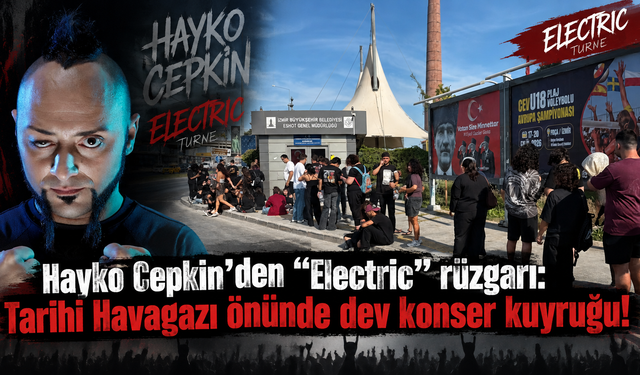 Hayko Cepkin'den "Electric" rüzgarı: Tarihi Havagazı önünde dev konser kuyruğu!