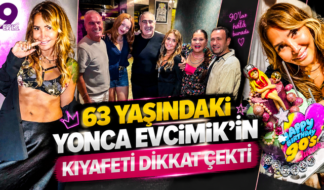 63 yaşındaki Yonca Evcimik’in kıyafeti dikkat çekti
