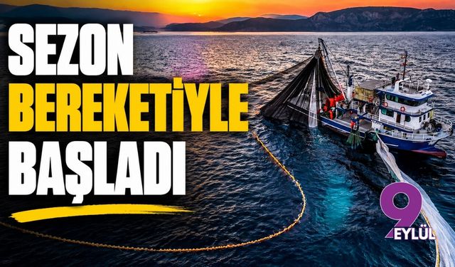 Egeli balıkçılar yeni sezona hamsi bereketiyle başladı: İlk gecede ağlar doldu