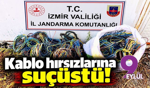 Kablo hırsızlarına suçüstü!