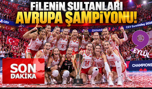 Nefes kesen maçta İtalya'yı yenen Filenin Sultanları Avrupa şampiyonu oldu