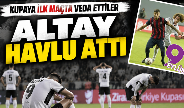 Altay kupaya ilk maçta veda etti: Söke 1970’den farklı galibiyet