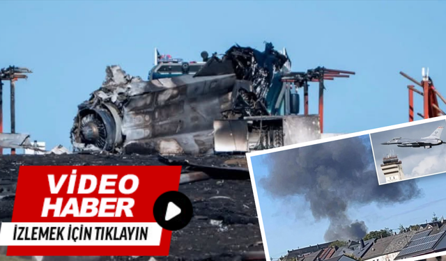 Gökyüzünde panik: F-16 düştü