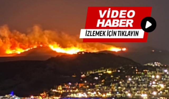 Bodrum’da korkutan yangın!