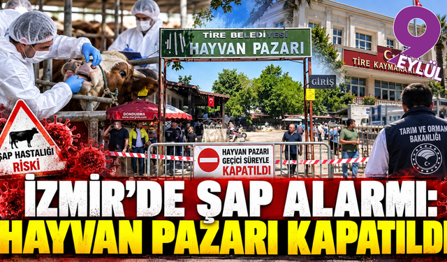 Tire’de şap alarmı: Hayvan Pazarı kapatıldı