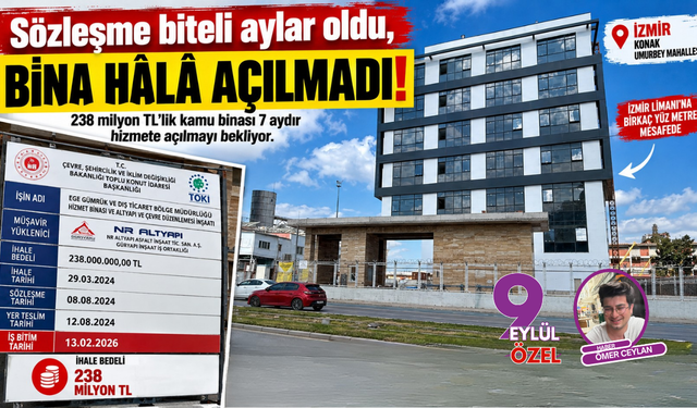 Sözleşme biteli aylar oldu, bina hala açılmadı!
