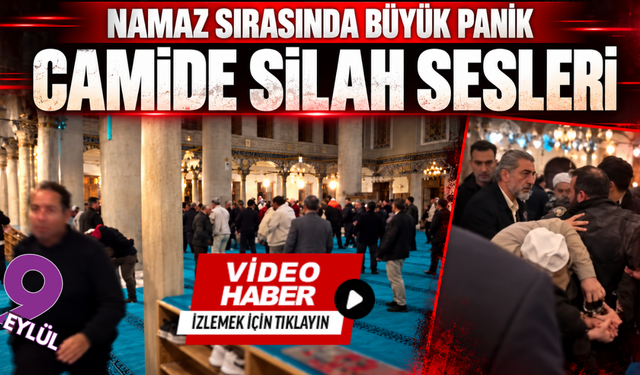 Camide silah sesleri: Namaz sırasında büyük panik