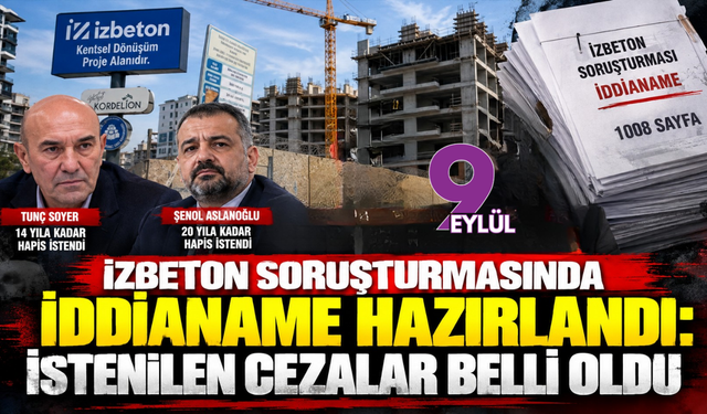 İZBETON Soruşturmasında İddianame Hazırlandı: İstenilen Cezalar Belli Oldu