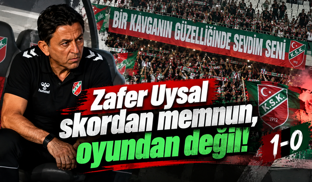 Zafer Uysal skordan memnun, oyundan değil!