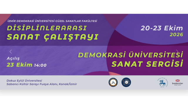 İzmir Demokrasi Üniversitesi Sanat Çalıştayı 20 Ekim'de Başlıyor