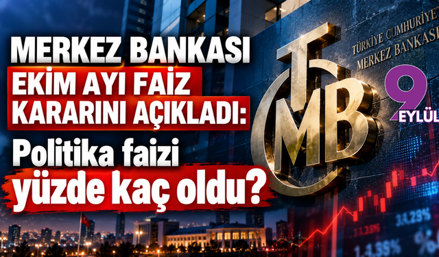 Merkez Bankası ekim ayı faiz kararını açıkladı: Politika faizi yüzde kaç oldu?