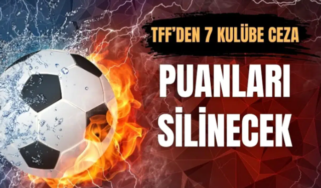 TFF'den şok karar!