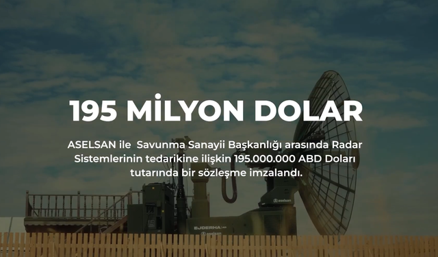ASELSAN'dan Savunma Sanayii İçin 195 Milyon Dolarlık Anlaşma