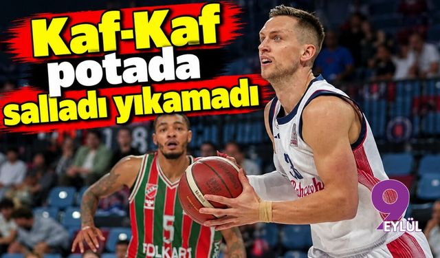Karşıyaka potada salladı yıkamadı