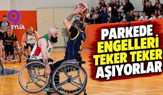 Parkede engelleri teker teker aşıyorlar