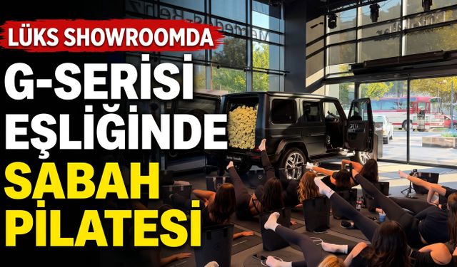 Lüks Otomobil Showroomunda G-Serisi Eşliğinde Sabah Pilatesi