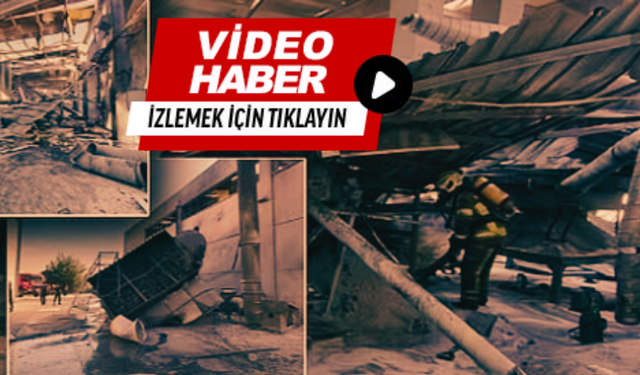 İzmir’de patlama anı kamerada
