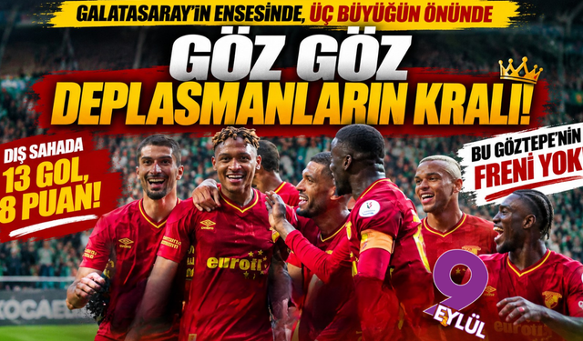 Göztepe deplasmanda devleşti: Zirveyi bile geride bıraktı!