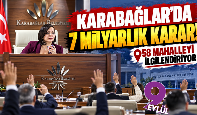 Karabağlar'da 7 milyarlık karar! 58 mahalleyi ilgilendiriyor