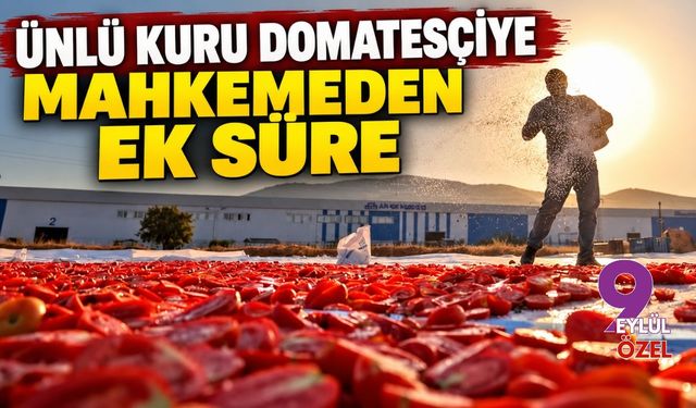 İzmirli ünlü kuru domatesçiye mahkemeden ek süre