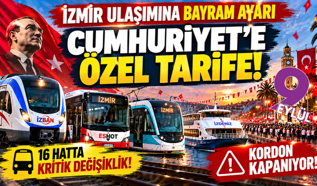 İzmirliler dikkat! 29 Ekim'de 16 otobüsün güzergâhı değişiyor, Kordon kapanıyor