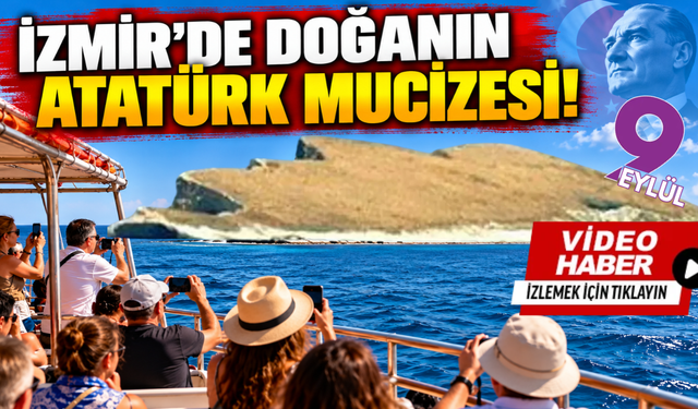 İzmir'de doğanın Atatürk mucizesi! Foça'daki adanın sırrı görenleri şaşırtıyor
