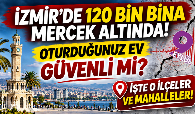 İzmir'de 120 bin bina mercek altında! Oturduğunuz ev güvenli mi?