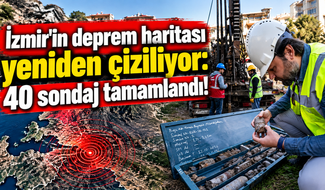 İzmir'in deprem haritası yeniden çiziliyor: 40 sondaj tamamlandı
