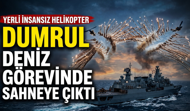Yerli İnsansız Helikopter DUMRUL Deniz Görevinde Sahneye Çıktı