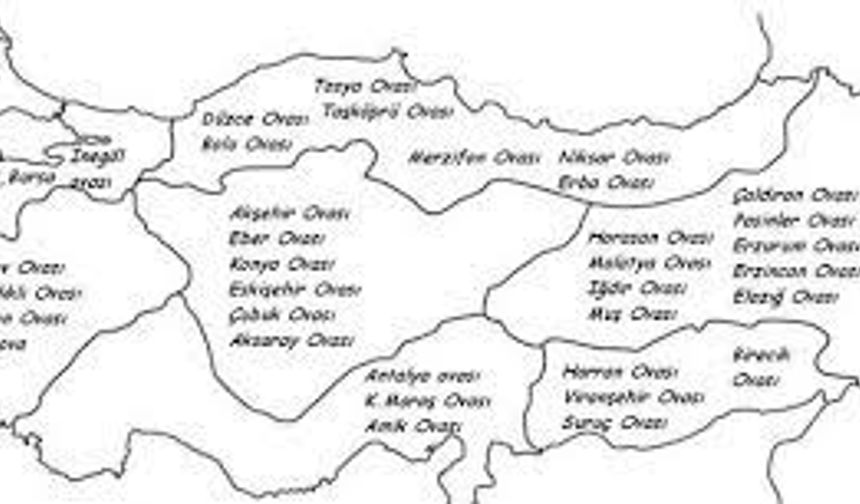 Türkiye'nin gezilecek ovalar listesi