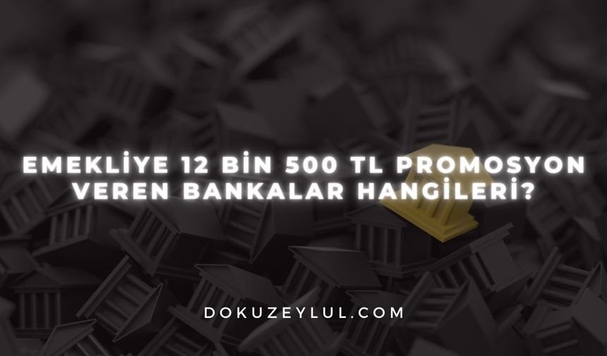 Emekliye 12 Bin 500 TL Promosyon Veren Bankalar Hangileri?