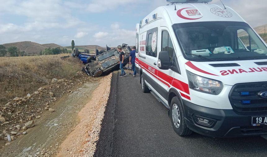 Çorum’da iki cip çarpıştı: 1 ölü, 7 yaralı