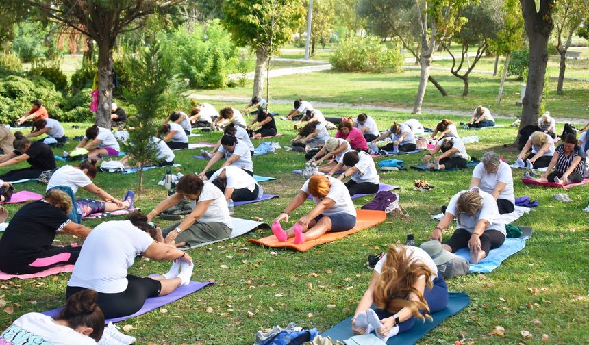 Hareketlilik Haftası’na yoga ve pilatesli karşılama