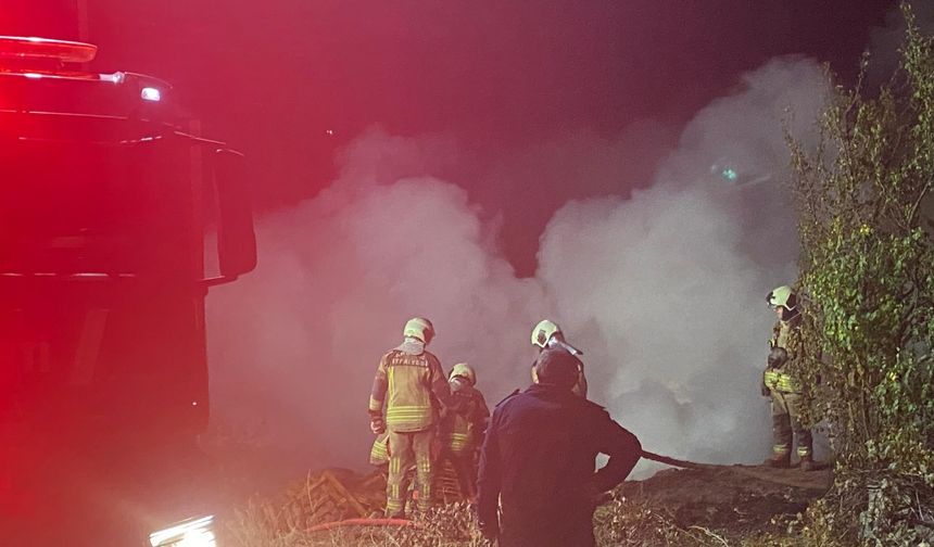 Ankara'da palet deposunda çıkan yangın, eve sıçradı